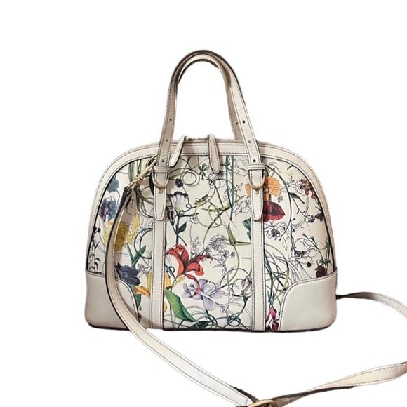 Gucci floral Dome tote with shoulder strap - Picture 5 of 16